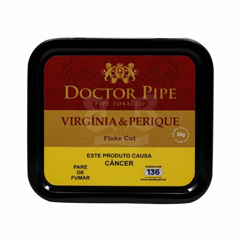 Blend Doctor Pipe Virgínia & Perique Flake - LT 50g - Para Cachimbo